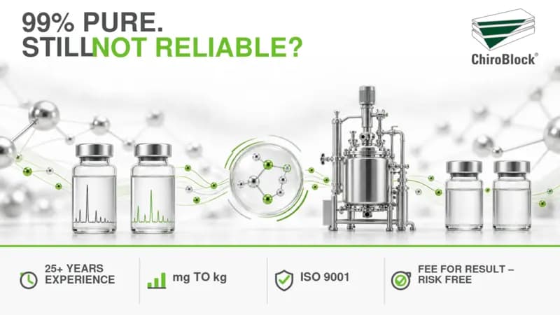 Two chemically identical samples with different impurity profiles leading through process development to consistent supply from two sources